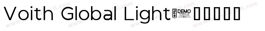 Voith Global Light字体转换